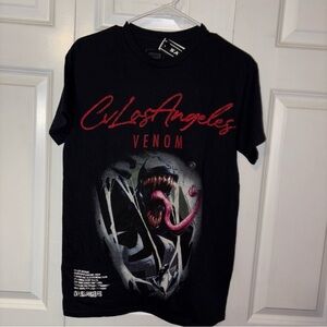 Marvel Venom Black Tee with Red Accents